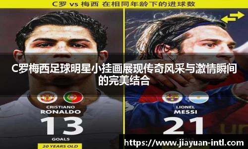 C罗梅西足球明星小挂画展现传奇风采与激情瞬间的完美结合